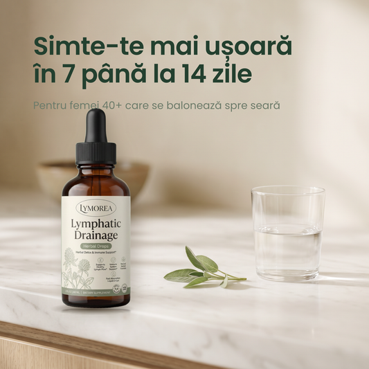 Lymorea Picaturi pentru Drenaj Limfatic, simte-te mai usoara in 7 pana la 14 zile